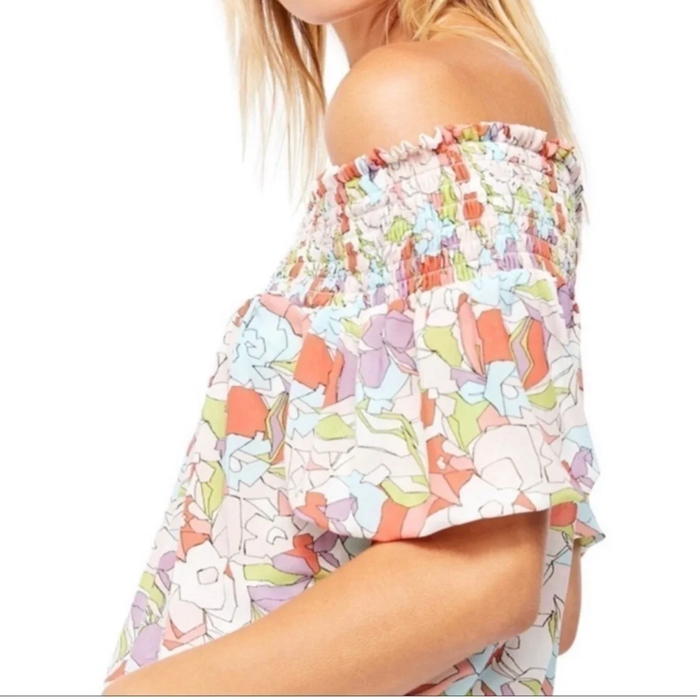 🌷HP Free People Technicolor Bubble Top - Picture 5 of 6